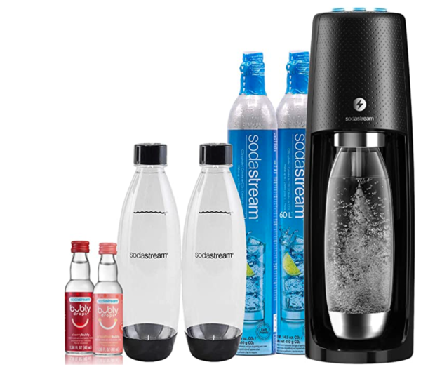 SodaStream Fizzi One Touch Sparkling Water Maker Bundle 