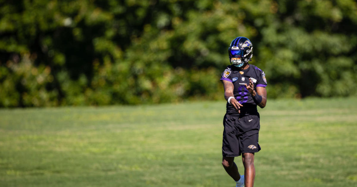 Baltimore Ravens host open practice for fans at M&T bank stadium