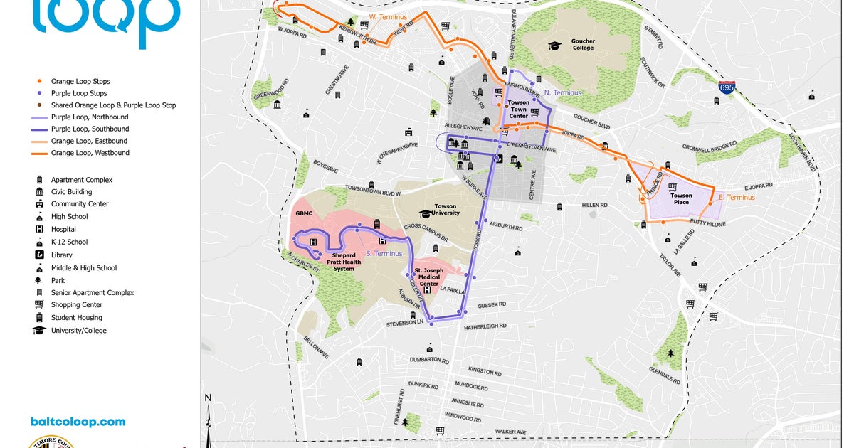Towson Circulator, Now Called Towson Loop, Set To Provide Free Public