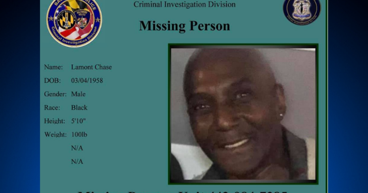 Baltimore Police Searching For Missing 63-Year-Old Man, Last Seen In ...