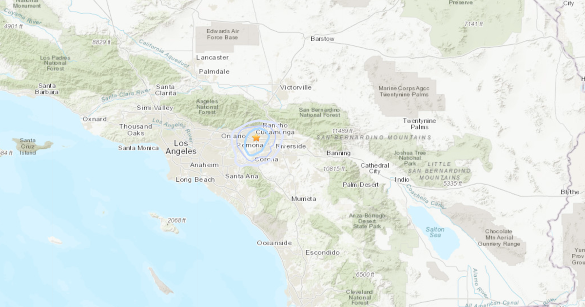 Magnitude3.1 Earthquake Rattles Rancho Cucamonga CBS Los Angeles