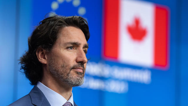 Canada's Prime Minister Justin Trudeau And European Union Leaders News Conference 
