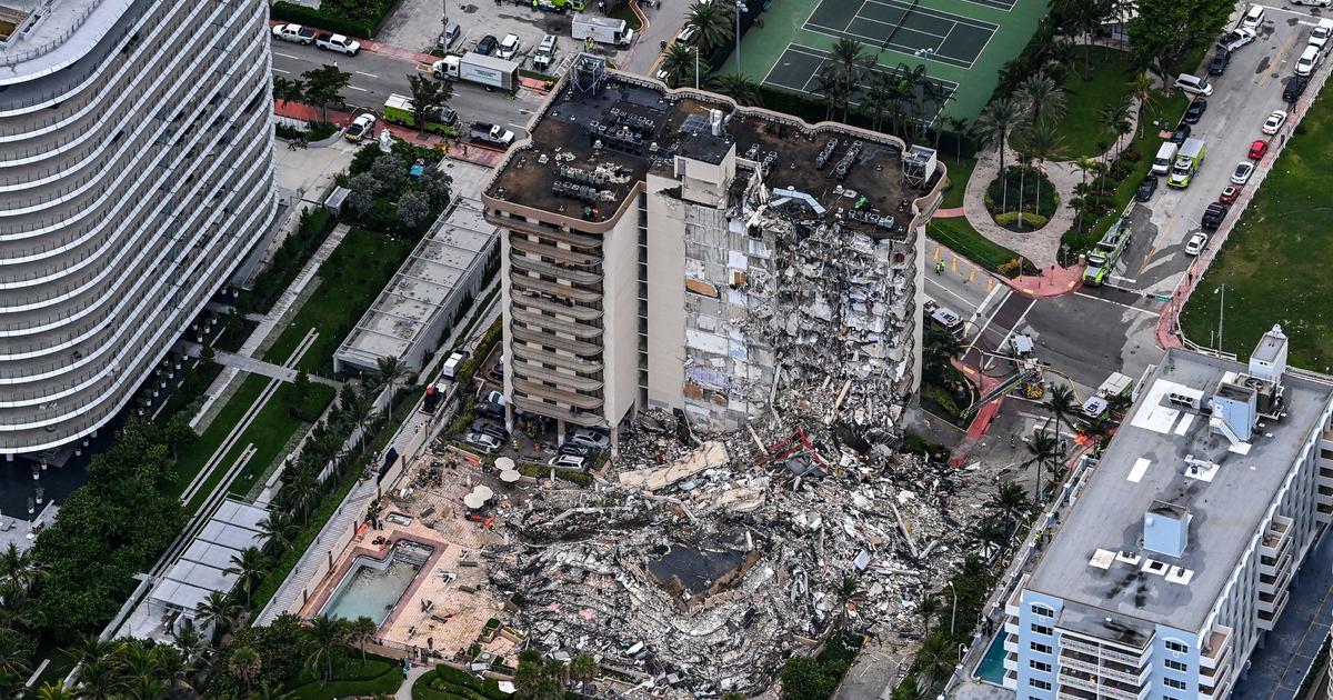 Search and rescue on pause at partially collapsed condo as crews