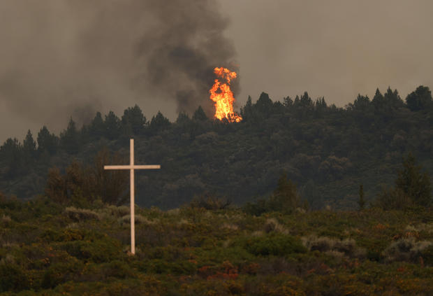 Multiple Wildfires Burn Near Mount Shasta In Northern California 