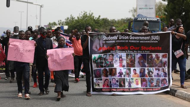 NIGERIA-DEMONSTRATION-KIDNAPPING 