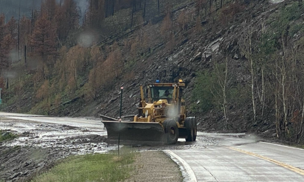 mudslide highway 125 closed 