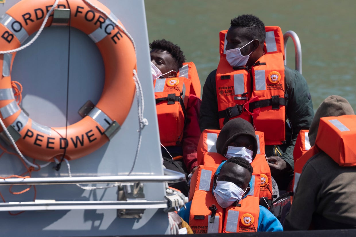 Migrants Intercepted While Crossing English Channel From France 