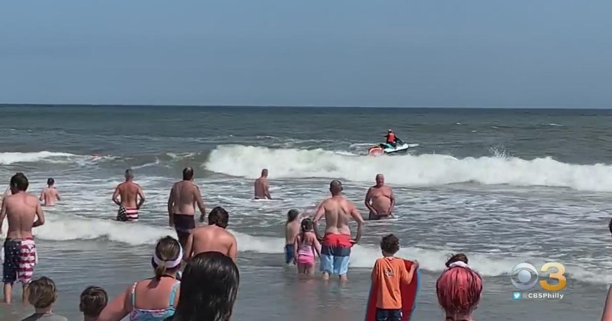 Ocean City Lifeguards Rescue Teen From Ocean As Elsa Leaves Behind Dangerous Rip Currents Cbs 