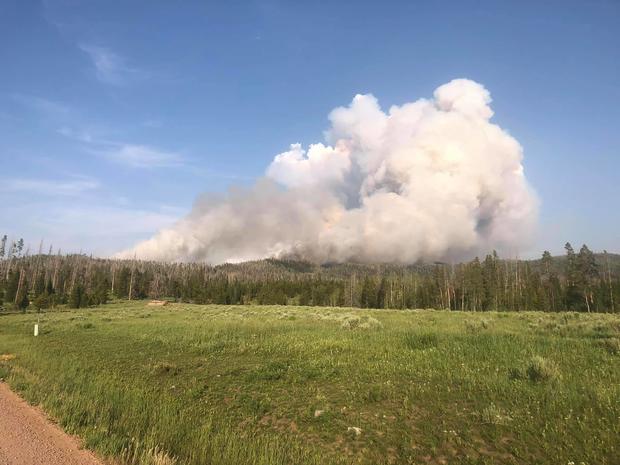 Morgan Creek Fire 4 (Friday photo from North Routt Fire Protection District on FB) 