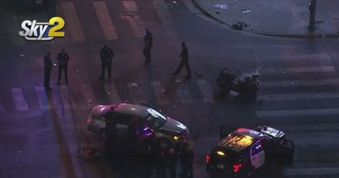 LAPD Motorcycle Officer Taken To ER After Violent Crash In South LA ...