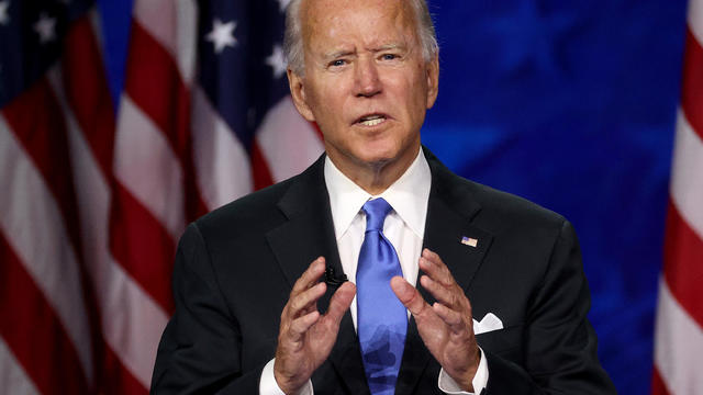 Joe Biden Accepts Party's Nomination For President In Delaware During Virtual DNC 
