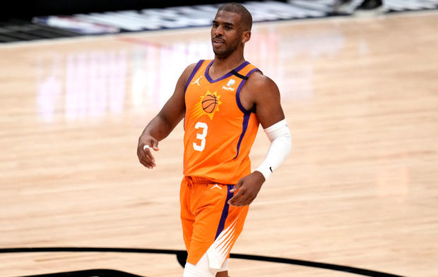 Phoenix Suns defeated the LA Clippers 130-103 during game six of a Western Conference finals NBA playoff basketball game and  to advance to the NBA finals. 