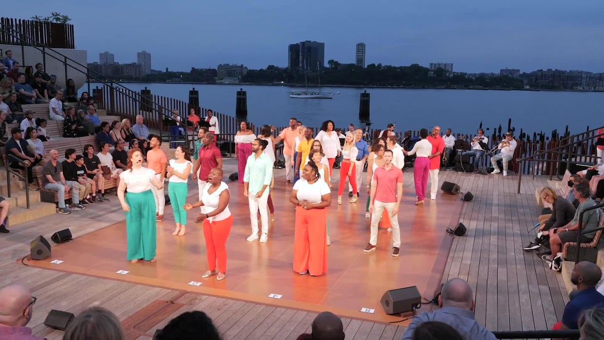 New York's newest island, a manmade gift to the city CBS News