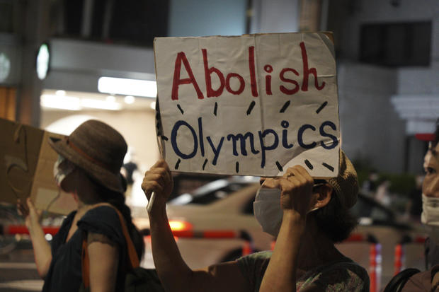 Tokyo Olympics Opening Ceremony Protest 