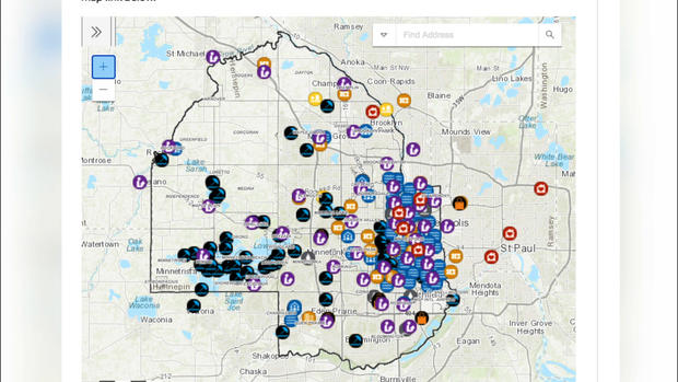 Hennepin County Cooling Options Map 