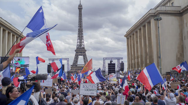 coronavirus COVID-19 France protest 