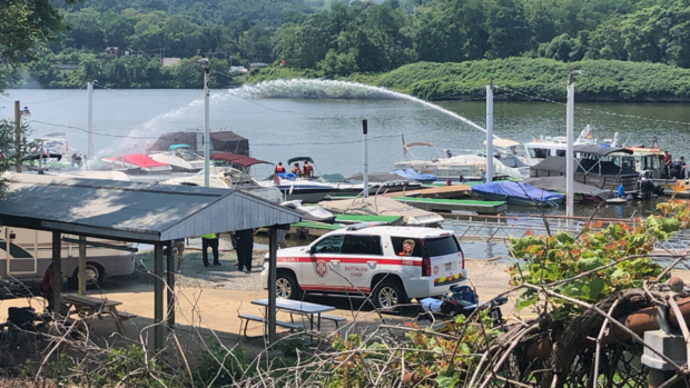 north side boat fire 