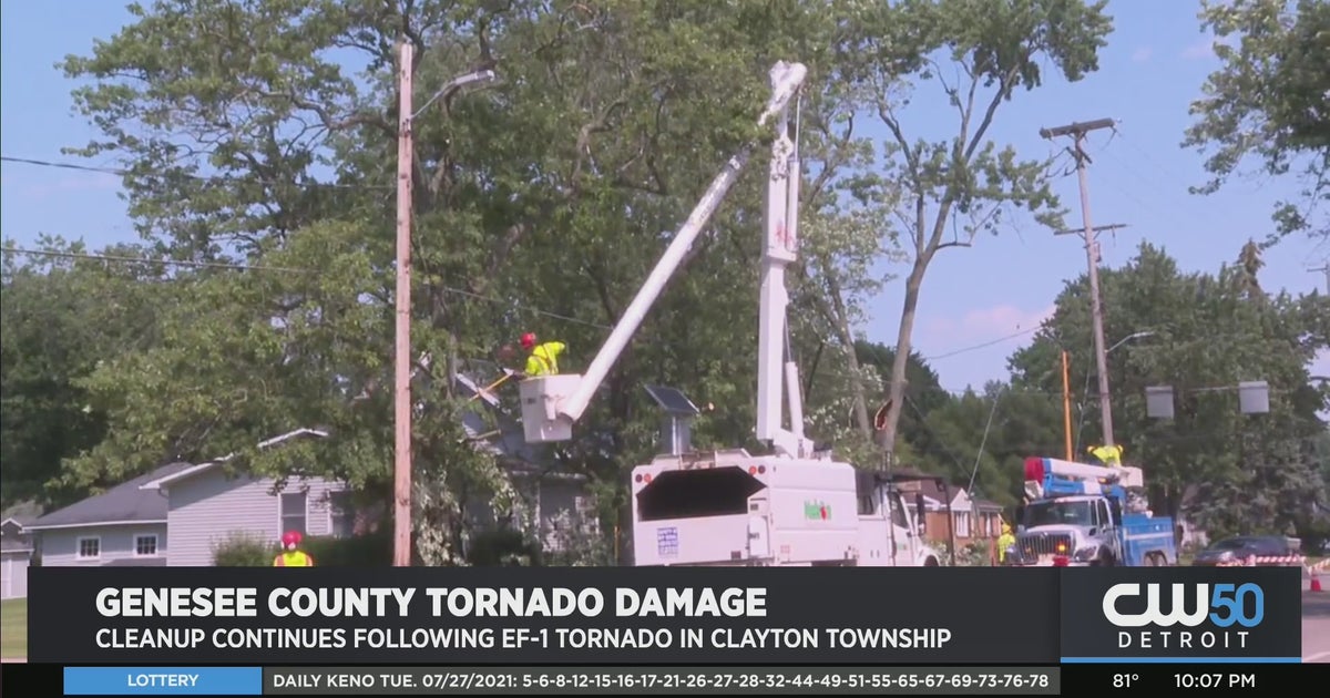Cleanup Efforts Continue Following EF-1 Tornado In Clayton Township ...