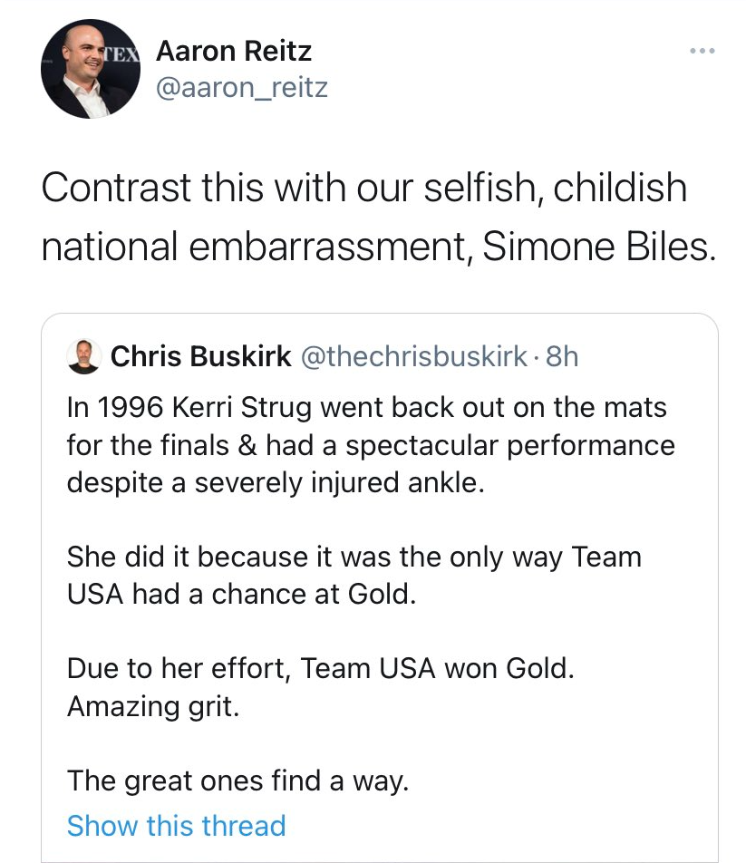 Aaron Reitz tweet 