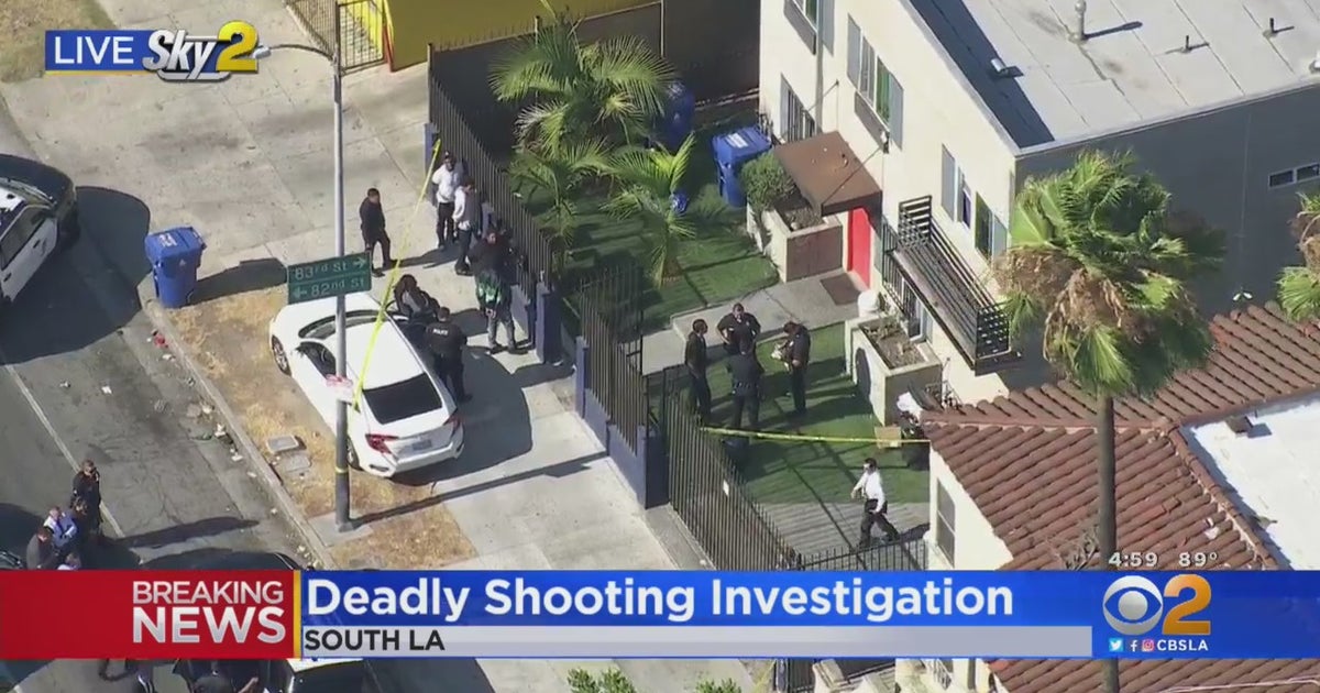 Man Killed In South LA Shooting, Suspect Sought - CBS Los Angeles