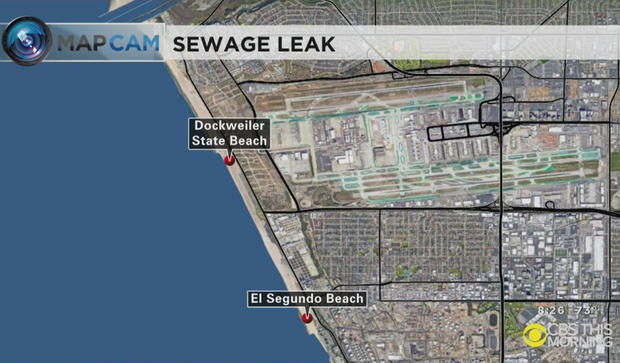 sewage leak beaches 