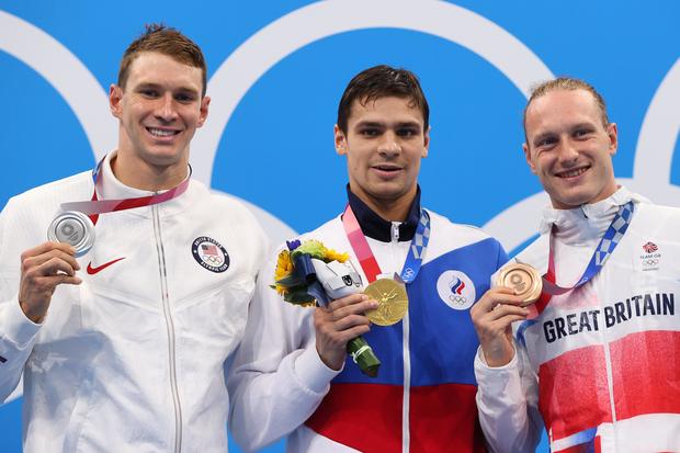 Swimming - Men's 200m Backstroke - Medal Ceremony 