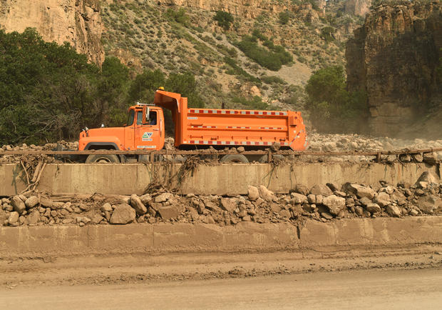 Mudslides Damaged I-70 In Glenwood Canyon In July 2021, A Media Tour Was Provided On The Closed Interstate On Aug. 5, 2021 
