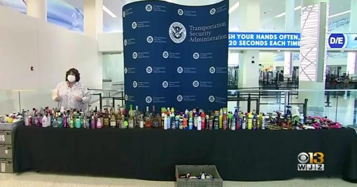 TSA officers see rises in prohibited items at BWI