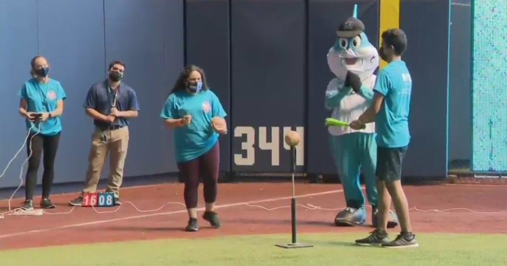 Miami Lighthouse Of The Blind Play Beep Baseball At loanDepot park