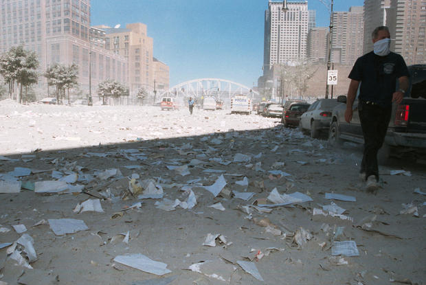Aftermath of 9/11 attack on New York City 