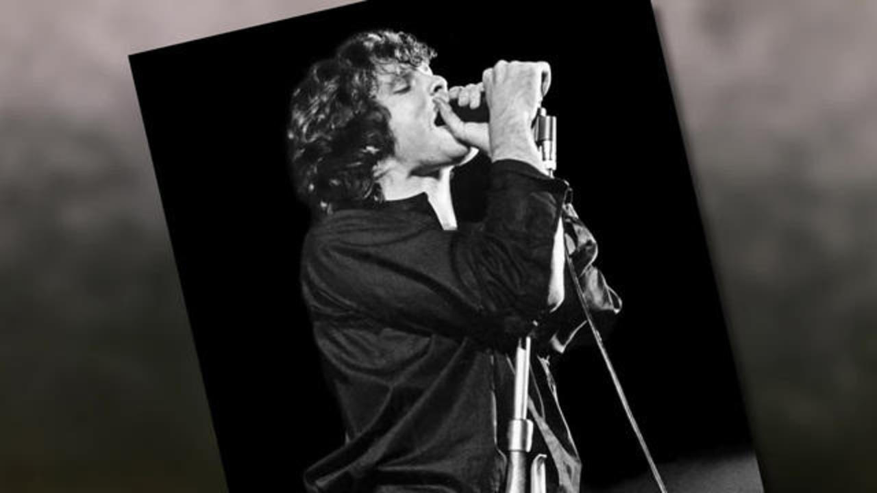American Rock singer Jim Morrison , of the group the Doors