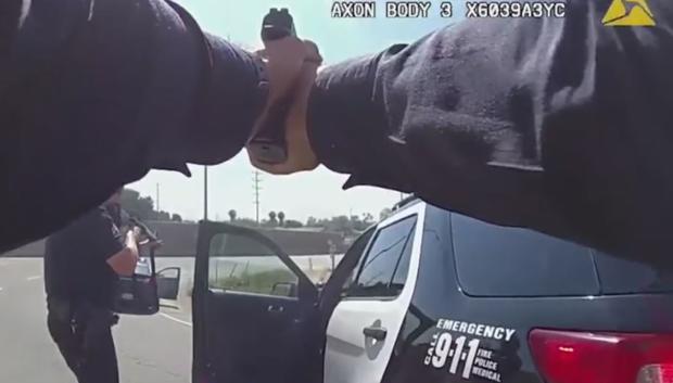 LAPD Releases Bodycam Footage In Arleta Shooting That Left Pursuit Suspect Dead 