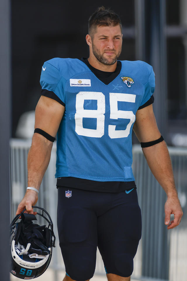 Tim Tebow released by Jacksonville Jaguars after brief experiment at tight  end