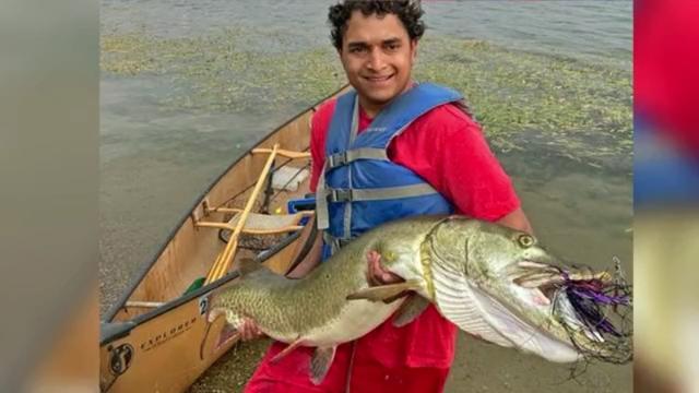 North Bay news: Boy, 8, catches massive pike on Lake Nipissing