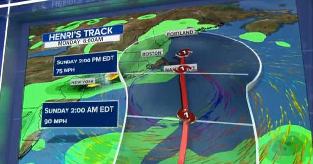Tropical Storm Henri could impact Northeast this weekend - CBS News