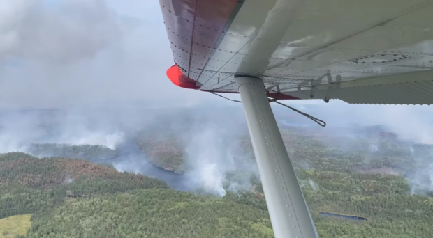 aerial video wildfires 