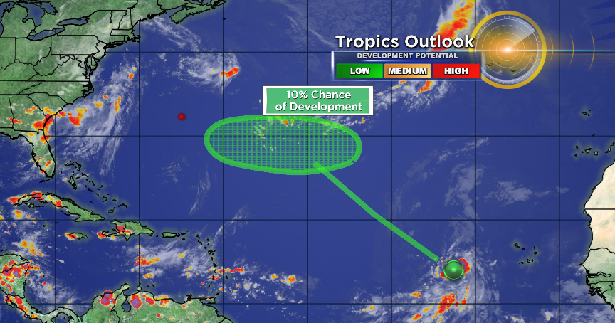 Only Area Of Interest In Eastern Atlantic Has Low Development Potential ...