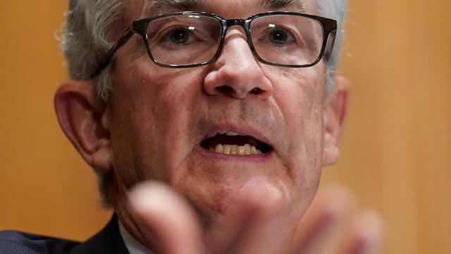 FILE PHOTO: Federal Reserve Chair Powell testifies on Capitol Hill in Washington 