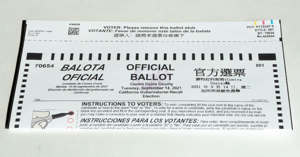 California Recall Monday Last Day to Register to Vote in Sept. 14 Election CBS San Francisco