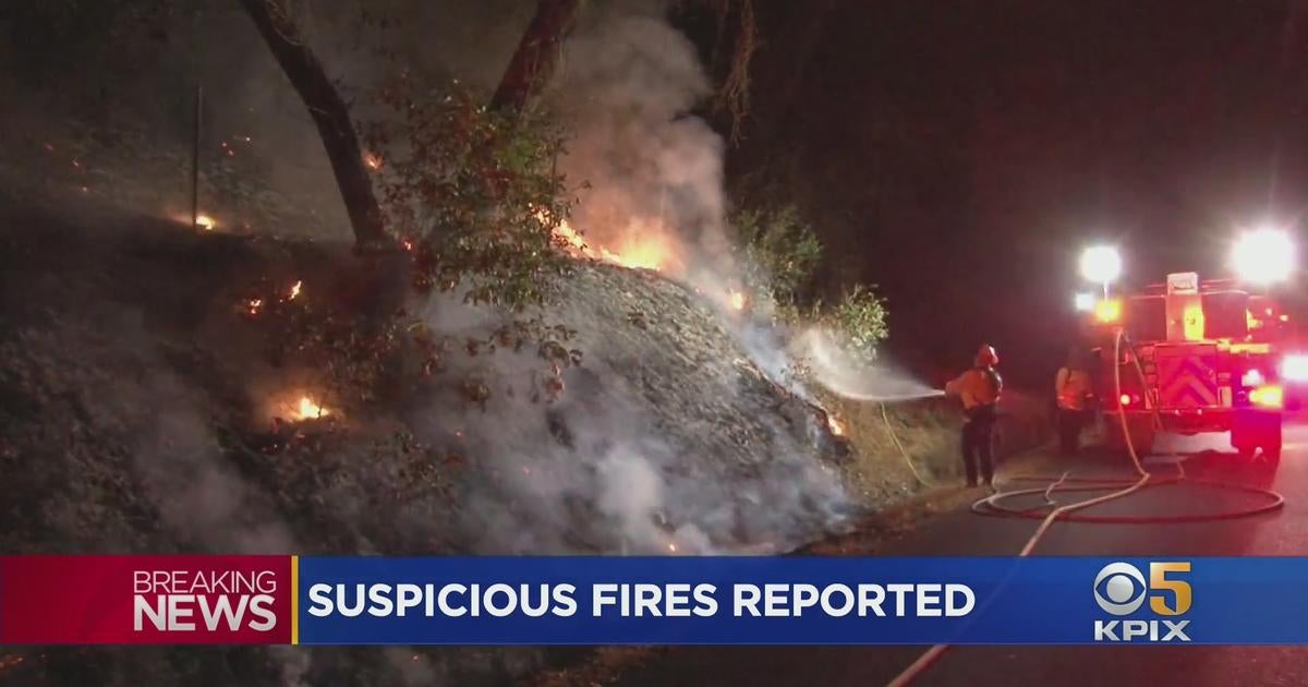 Crews Fighting Several Suspected Arson Fires In Healdsburg - CBS San ...