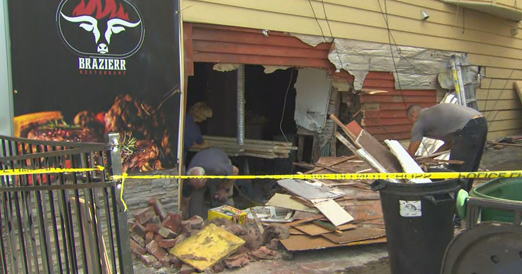 Surveillance Video Shows SUV Crash Into Worcester Restaurant CBS Boston