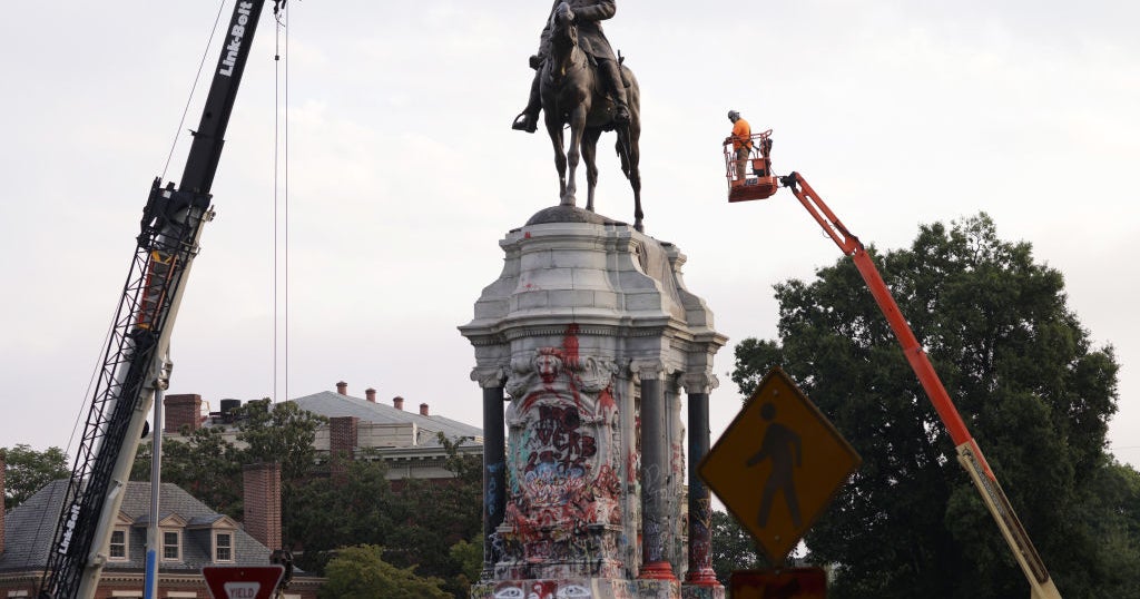 Statue Of Confederate Robert E. Lee Coming Down In Virginia CBS Baltimore