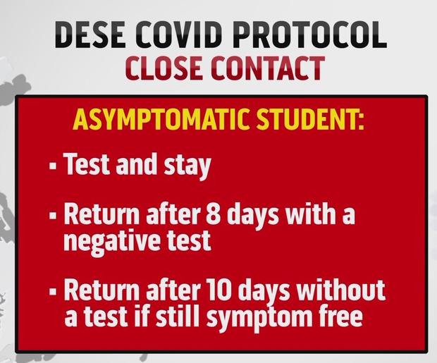 DESE Covid Protocol Asymptomatic 