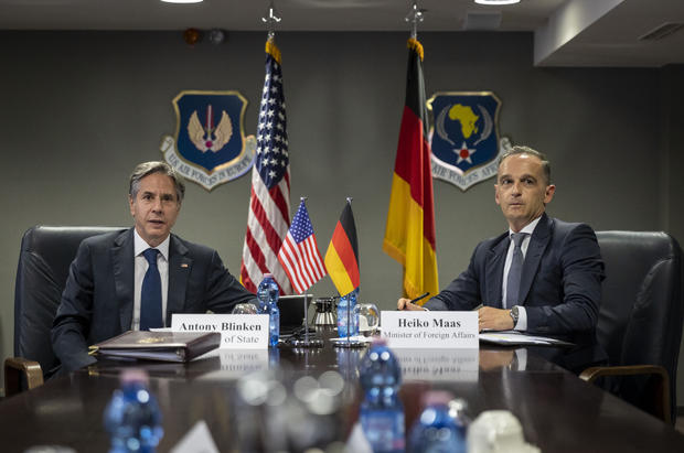 German Foreign Minister Travels To Ramstein Air Base 