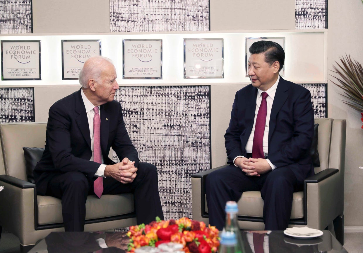 SWITZERLAND-DAVOS-CHINA-XI JINPING-BIDEN-MEETING 