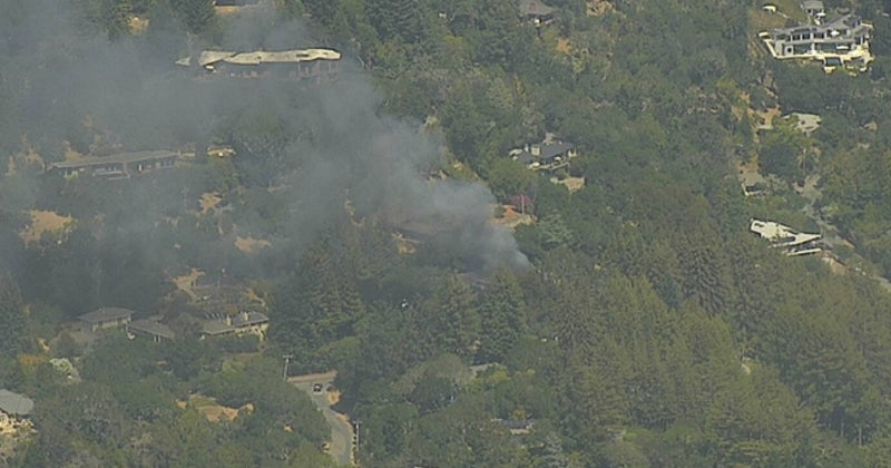 UPDATE Forward Progress of Kentfield Car Fire that Spread to Nearby