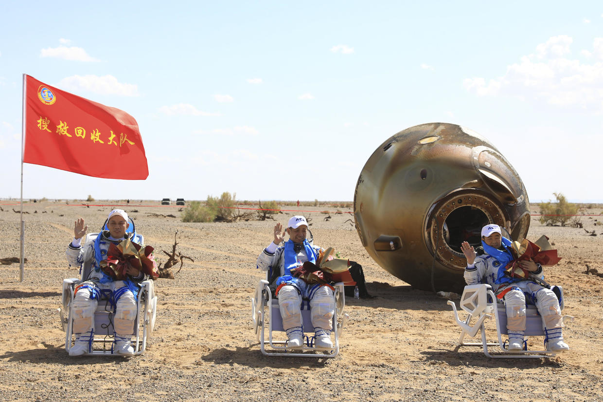 Three Chinese Astronauts Return To Earth After 90 Days On Beijing's ...