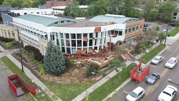 Hudson Area Library Storm Damage 