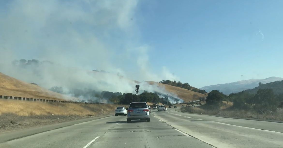 UPDATE Crews Contain Pleasanton Vegetation Fire Near Interstate 680