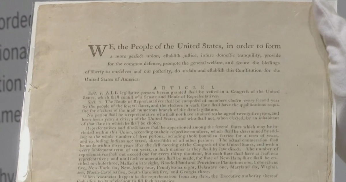 Official First-Edition Printed Copy Of U.S. Constitution Set To Go Up ...